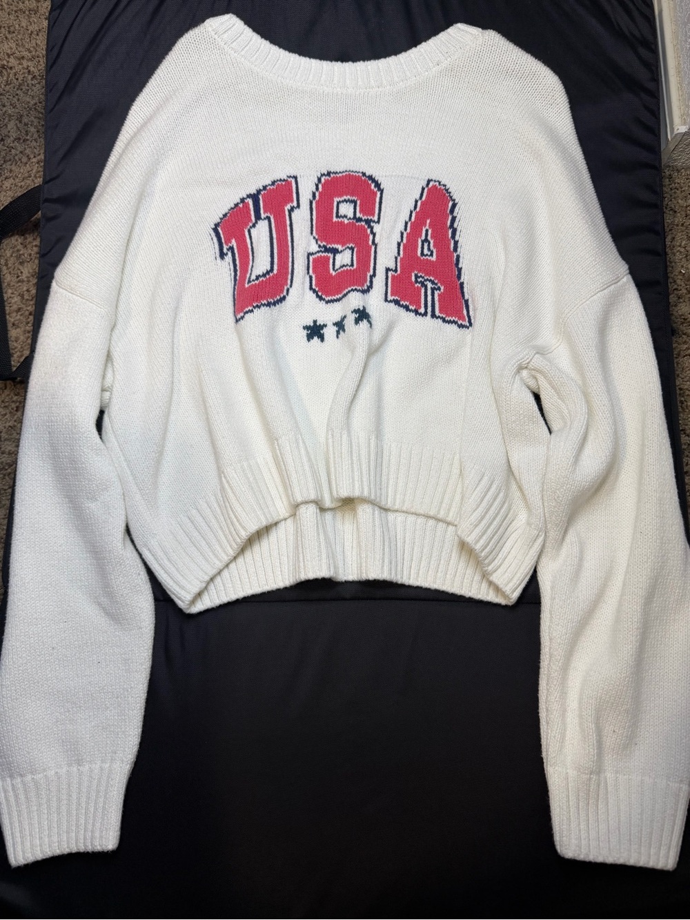 Grayson Threads Cream Knit Sweater - Cable Texture